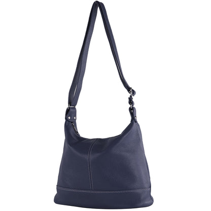 modamoda de T251 Damen Leder Schultertasche Umhängetasche handmade in Italy