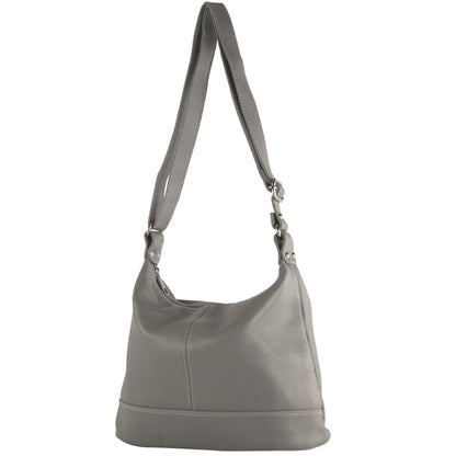 modamoda de T251 Damen Leder Schultertasche Umhängetasche handmade in Italy