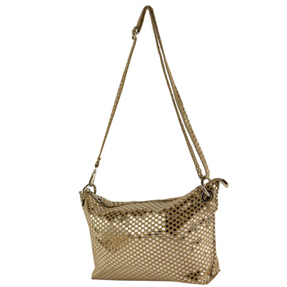 modamoda de - T252 - ital. Umhängetasche Small aus Wildleder