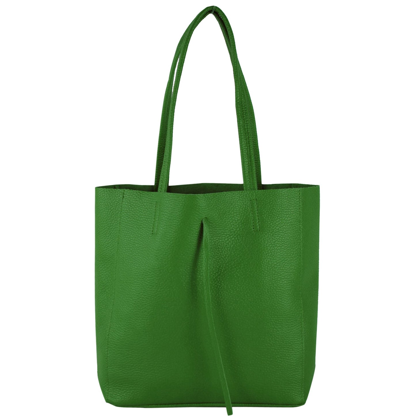 modamoda de - T253 -  Ital. Henkeltasche mit Innentasche aus Leder
