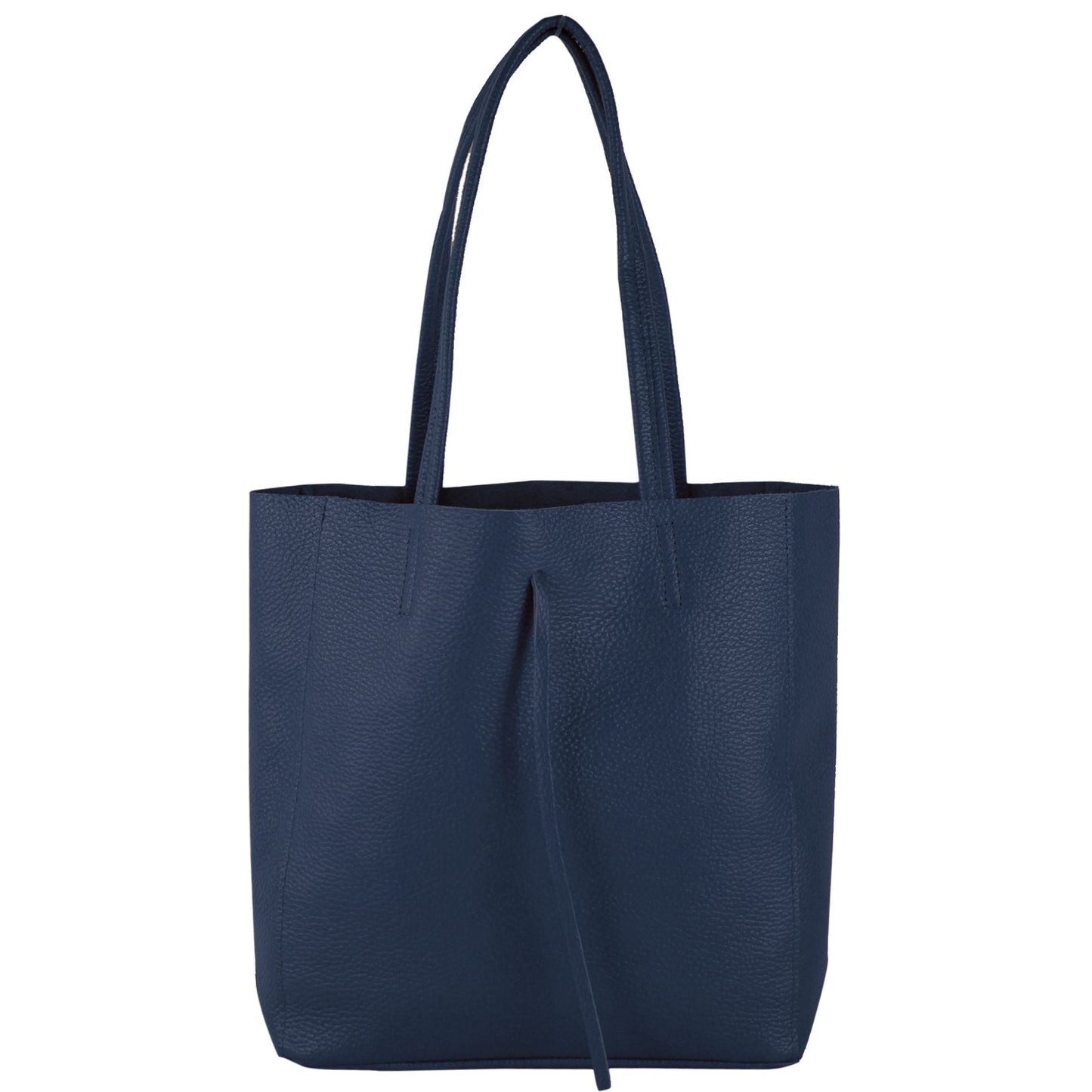 modamoda de - T253 -  Ital. Henkeltasche mit Innentasche aus Leder
