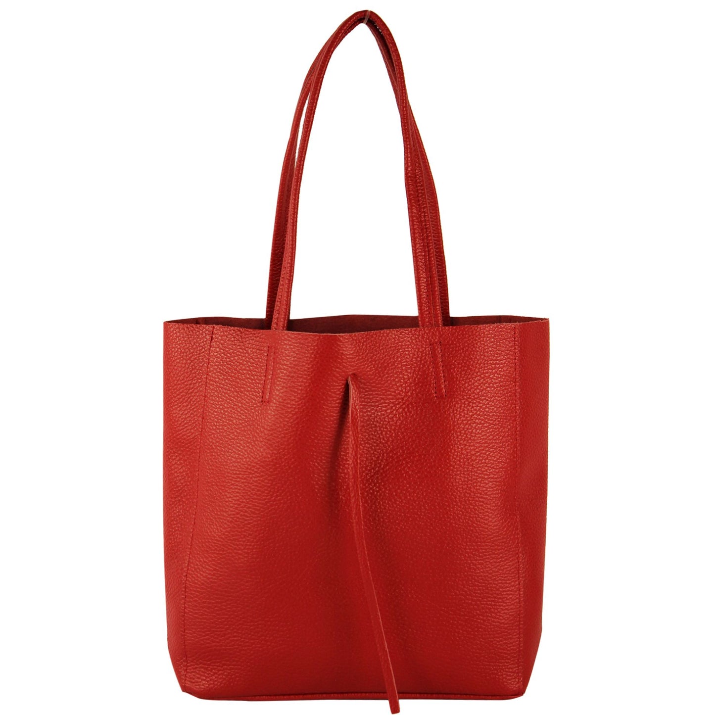 modamoda de - T253 -  Ital. Henkeltasche mit Innentasche aus Leder
