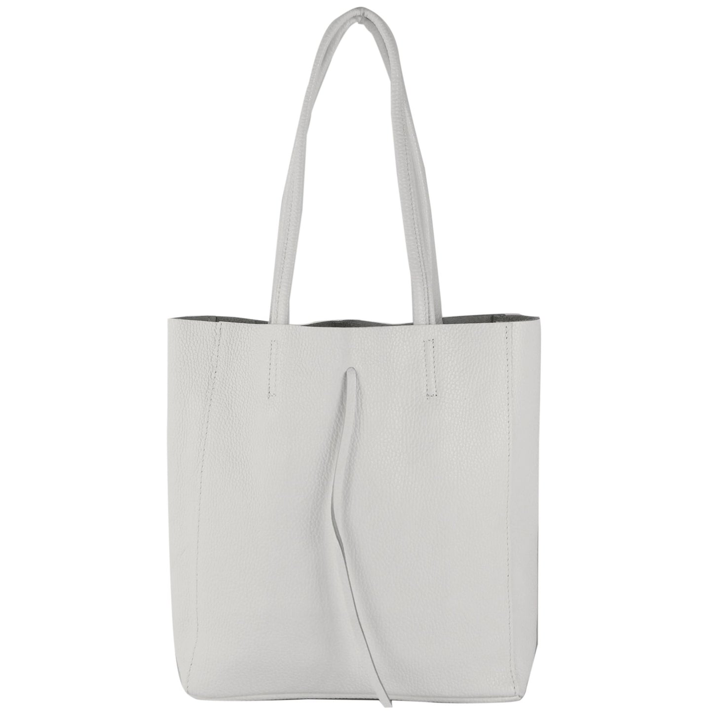 modamoda de - T253 -  Ital. Henkeltasche mit Innentasche aus Leder