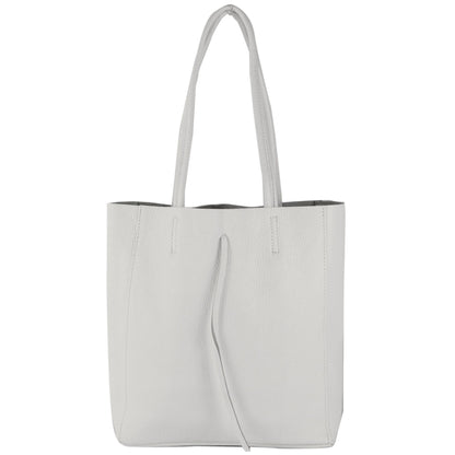 modamoda de - T253 -  Ital. Henkeltasche mit Innentasche aus Leder
