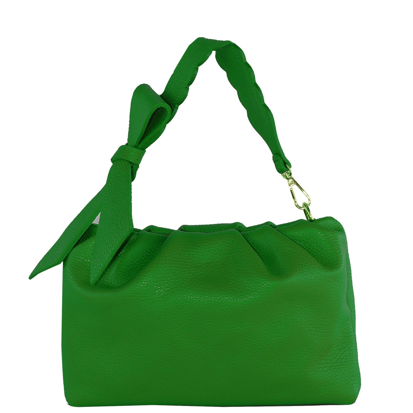 modamoda de - T254 - ital. Damen Henkeltasche Klein aus Leder