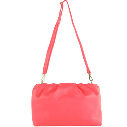 modamoda de - T254 - ital. Damen Henkeltasche Klein aus Leder
