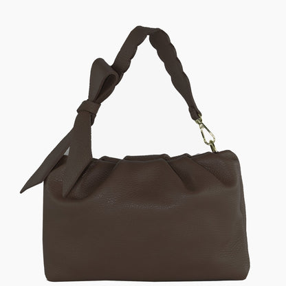 modamoda de - T254 - ital. Damen Henkeltasche Klein aus Leder