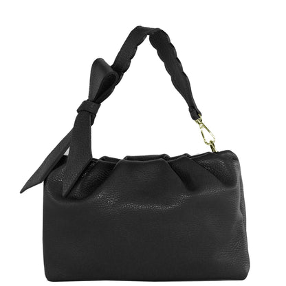 modamoda de - T254 - ital. Damen Henkeltasche Klein aus Leder