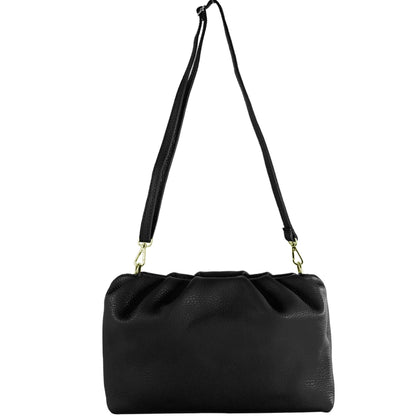 modamoda de - T254 - ital. Damen Henkeltasche Klein aus Leder