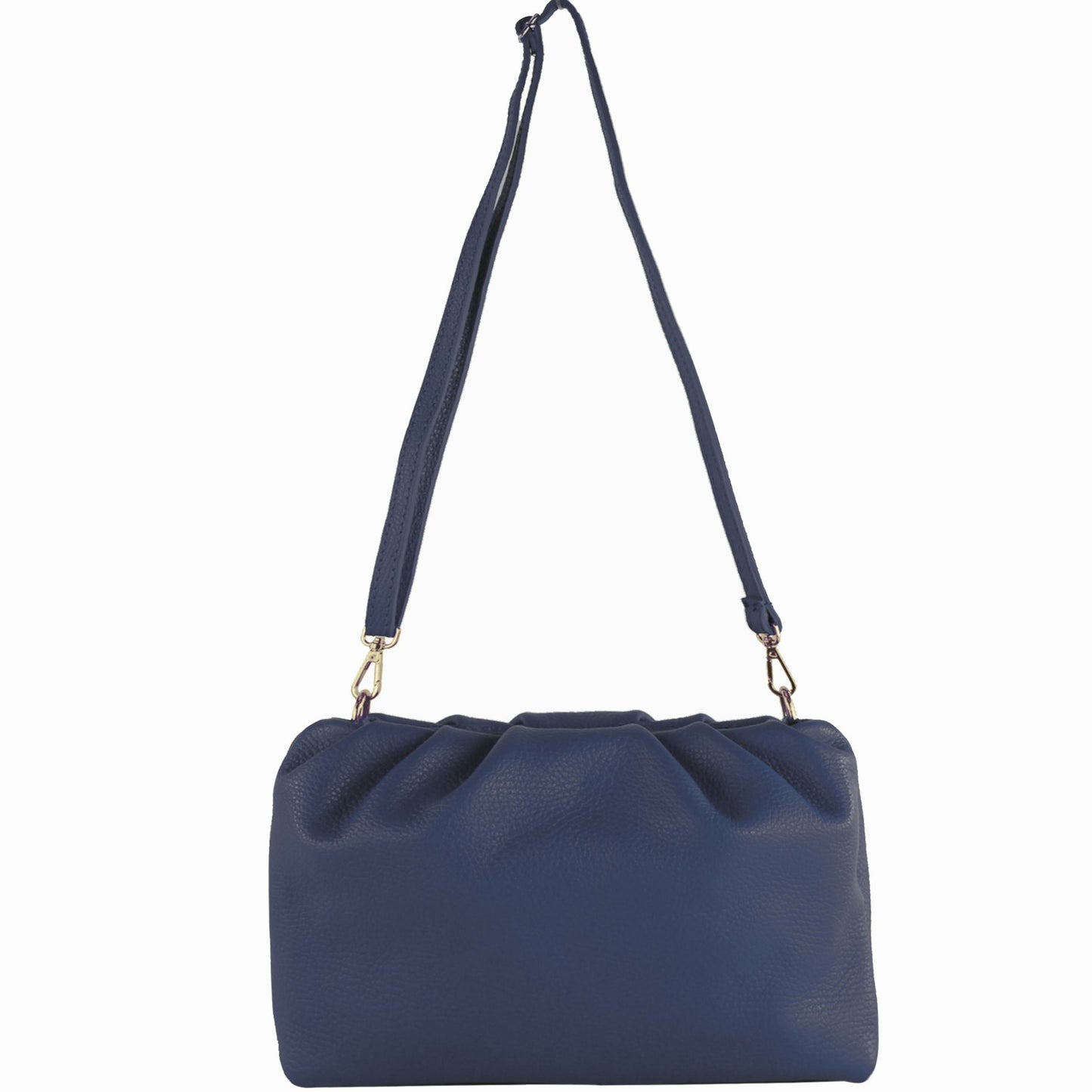 modamoda de - T254 - ital. Damen Henkeltasche Klein aus Leder