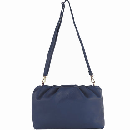 modamoda de - T254 - ital. Damen Henkeltasche Klein aus Leder
