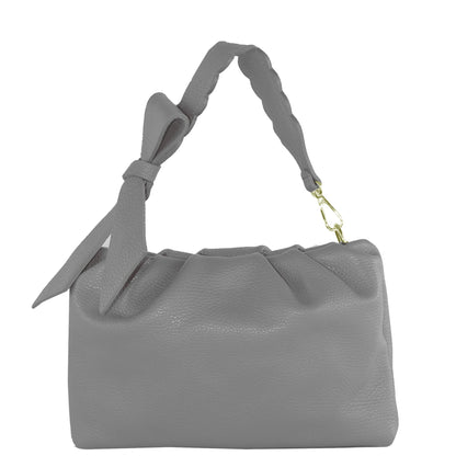 modamoda de - T254 - ital. Damen Henkeltasche Klein aus Leder