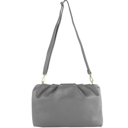 modamoda de - T254 - ital. Damen Henkeltasche Klein aus Leder