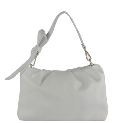 modamoda de - T254 - ital. Damen Henkeltasche Klein aus Leder