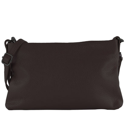 modamoda de T258 Damen Leder Umhängetasche Clutch Kosmetiktasche handmade in Italy