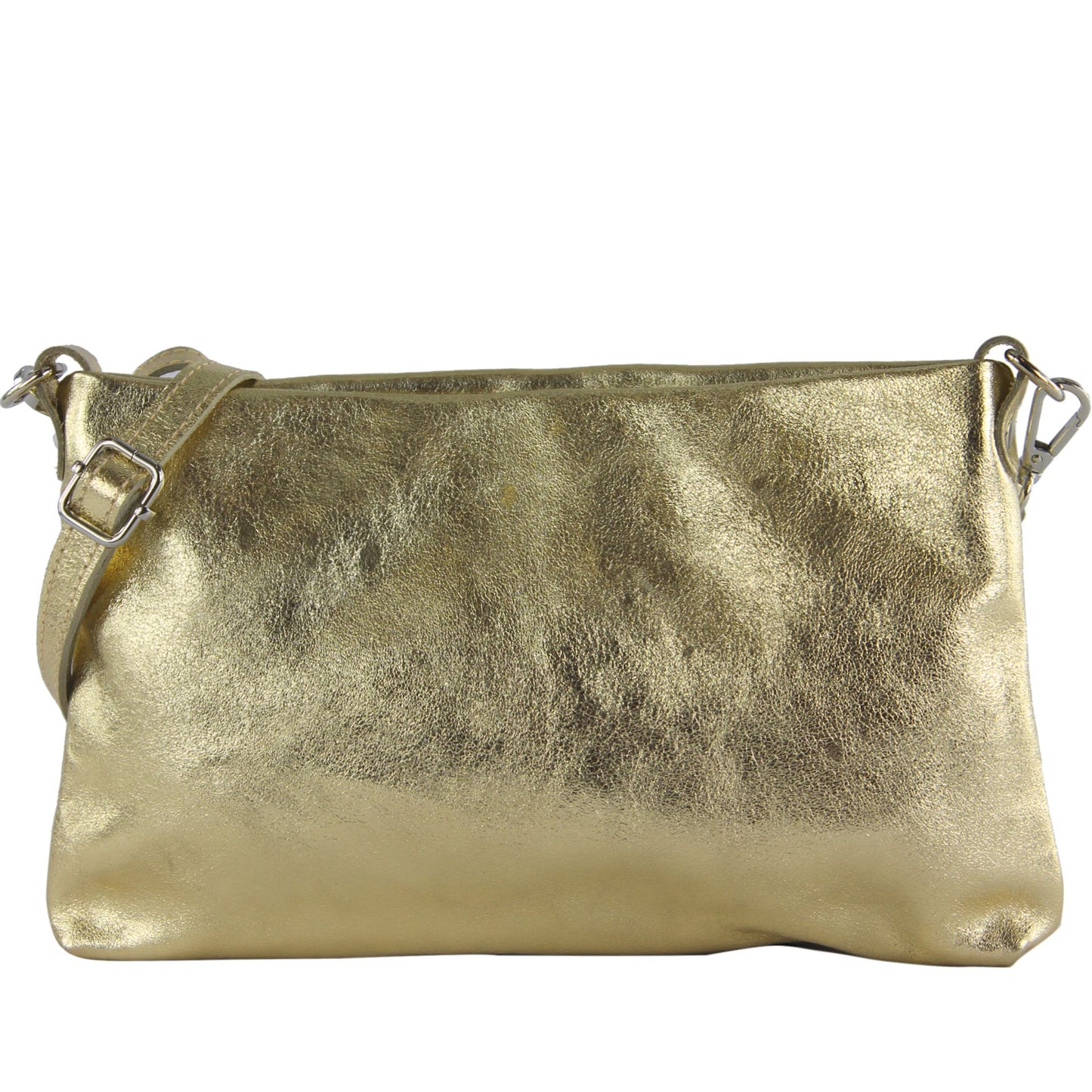 modamoda de T258 Damen Leder Umhängetasche Clutch Kosmetiktasche handmade in Italy