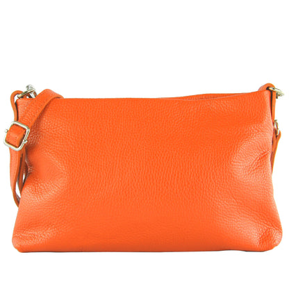 modamoda de T258 Damen Leder Umhängetasche Clutch Kosmetiktasche handmade in Italy