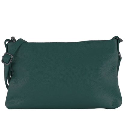 modamoda de T258 Damen Leder Umhängetasche Clutch Kosmetiktasche handmade in Italy