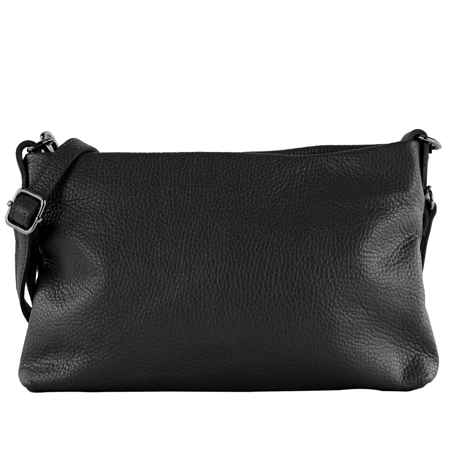 modamoda de T258 Damen Leder Umhängetasche Clutch Kosmetiktasche handmade in Italy