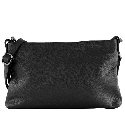 modamoda de T258 Damen Leder Umhängetasche Clutch Kosmetiktasche handmade in Italy