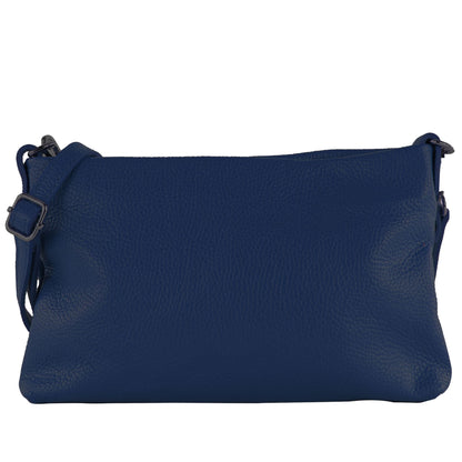 modamoda de T258 Damen Leder Umhängetasche Clutch Kosmetiktasche handmade in Italy