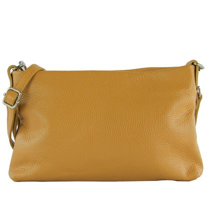 modamoda de T258 Damen Leder Umhängetasche Clutch Kosmetiktasche handmade in Italy