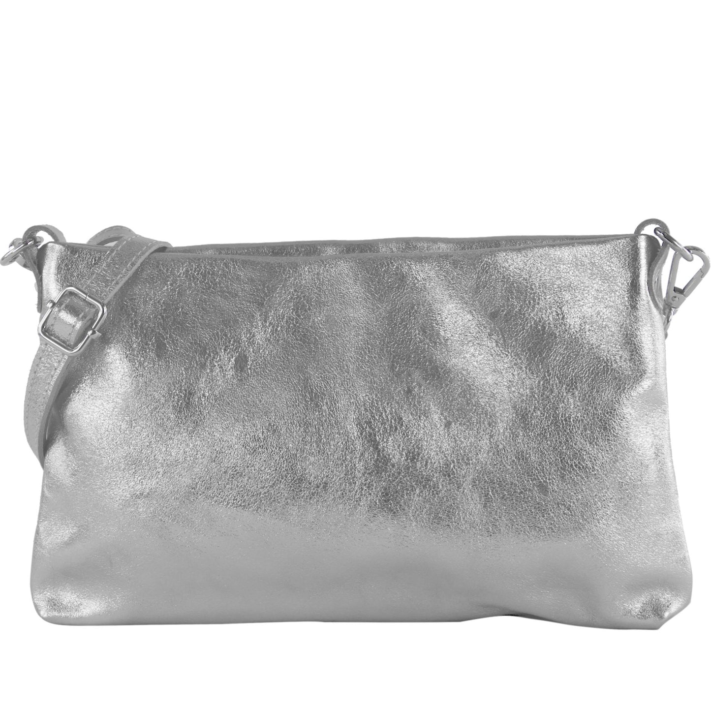 modamoda de T258 Damen Leder Umhängetasche Clutch Kosmetiktasche handmade in Italy