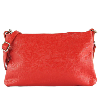 modamoda de T258 Damen Leder Umhängetasche Clutch Kosmetiktasche handmade in Italy