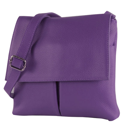 modamoda de T63LEDER Damen Leder Umhängetasche Schultertasche handmade in Italy