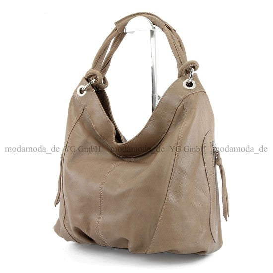 modamoda de -  Z18 - ital Damenhandtasche aus Leder/Nappaleder