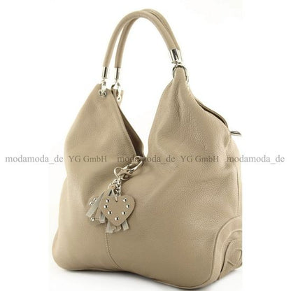 modamoda de 330 Damen Leder Nappaleder Wildleder Schultertasche Henkeltasche groß handmade in Italy