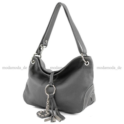 modamoda de - T10 -  ital. Leder Schultertasche Umhängetasche