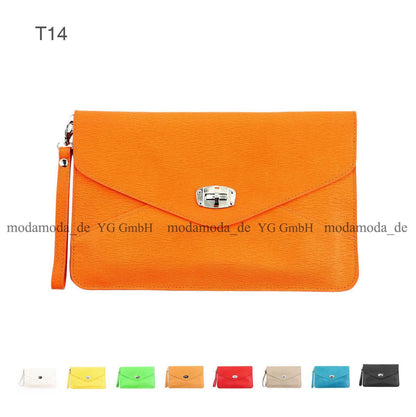 modamoda de - T14 -  ital Clutch Echt Leder Damen