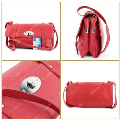modamoda de T21 Damen Nappaleder Umhängetasche Schultertasche handmade in Italy