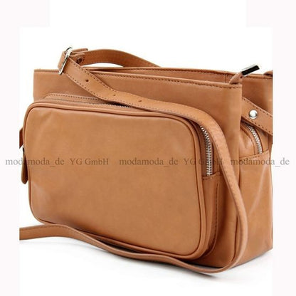 modamoda de T22 Damen Nappaleder Umhängetasche Schultertasche handmade in Italy