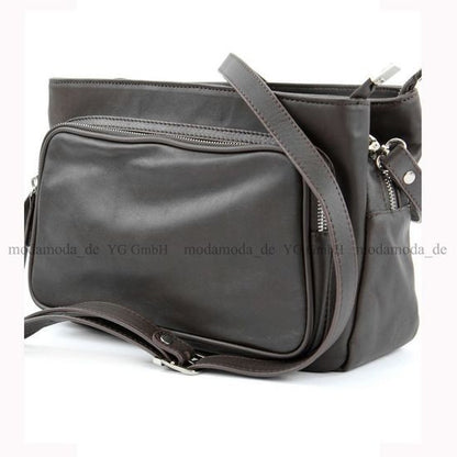 modamoda de T22 Damen Nappaleder Umhängetasche Schultertasche handmade in Italy
