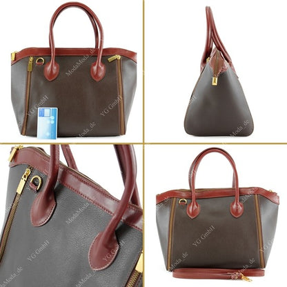 modamoda de - T43 - ital Handtasche aus Echt Leder