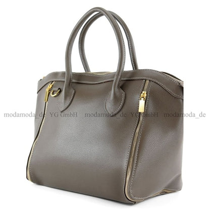 modamoda de - T44 -  ital Handtasche aus Echt Leder