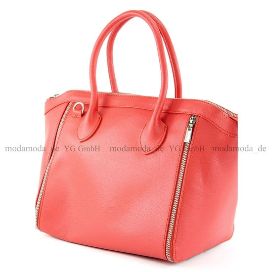 modamoda de - T44 -  ital Handtasche aus Echt Leder