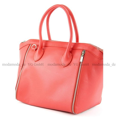 modamoda de - T44 -  ital Handtasche aus Echt Leder