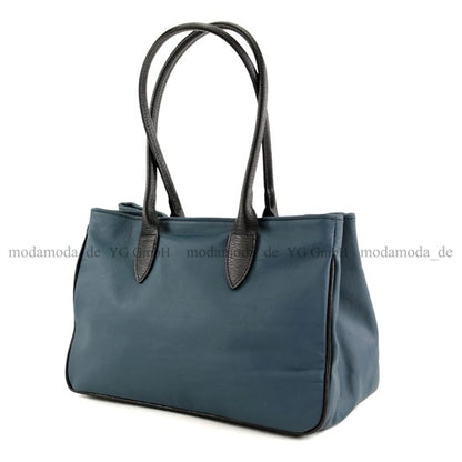 modamoda de - T51 -  ital Handtasche aus Leder Nappaleder