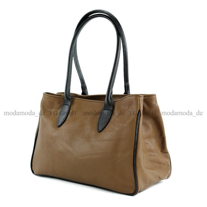 modamoda de - T51 -  ital Handtasche aus Leder Nappaleder