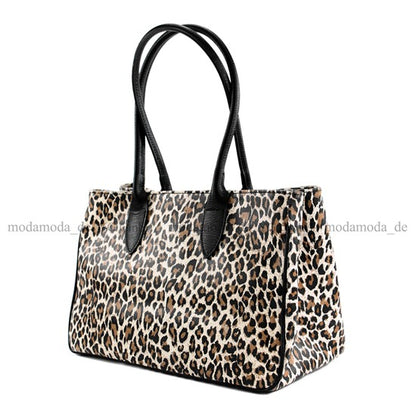 modamoda de - T51 -  ital Handtasche aus Leder Nappaleder
