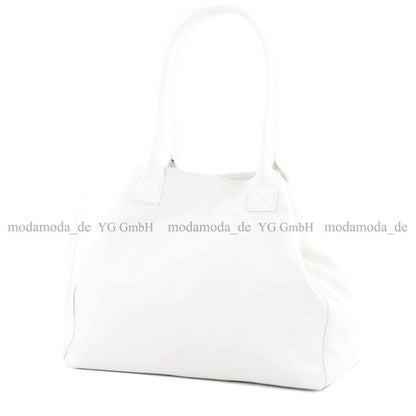 modamoda de - T60 -  ital Damen Schultertasche aus Leder Groß