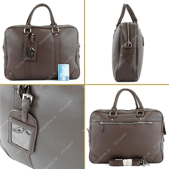 modamoda de - T72 -  ital Schulter-/Handtasche aus Leder