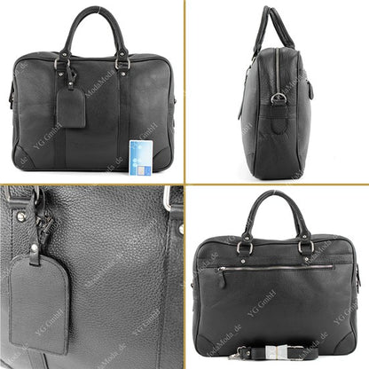 modamoda de - T72 -  ital Schulter-/Handtasche aus Leder