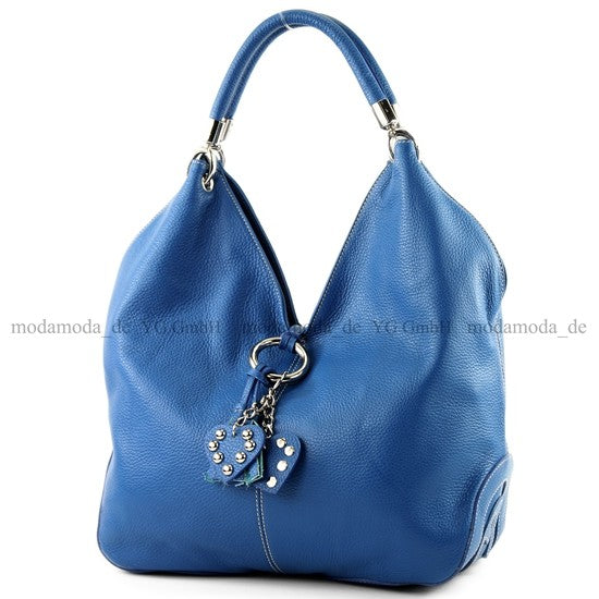 modamoda de 330 Damen Leder Nappaleder Wildleder Schultertasche Henkeltasche groß handmade in Italy