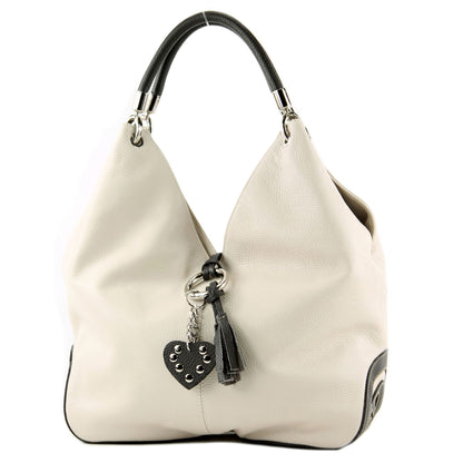 modamoda de 330 Damen Leder Nappaleder Wildleder Schultertasche Henkeltasche groß handmade in Italy