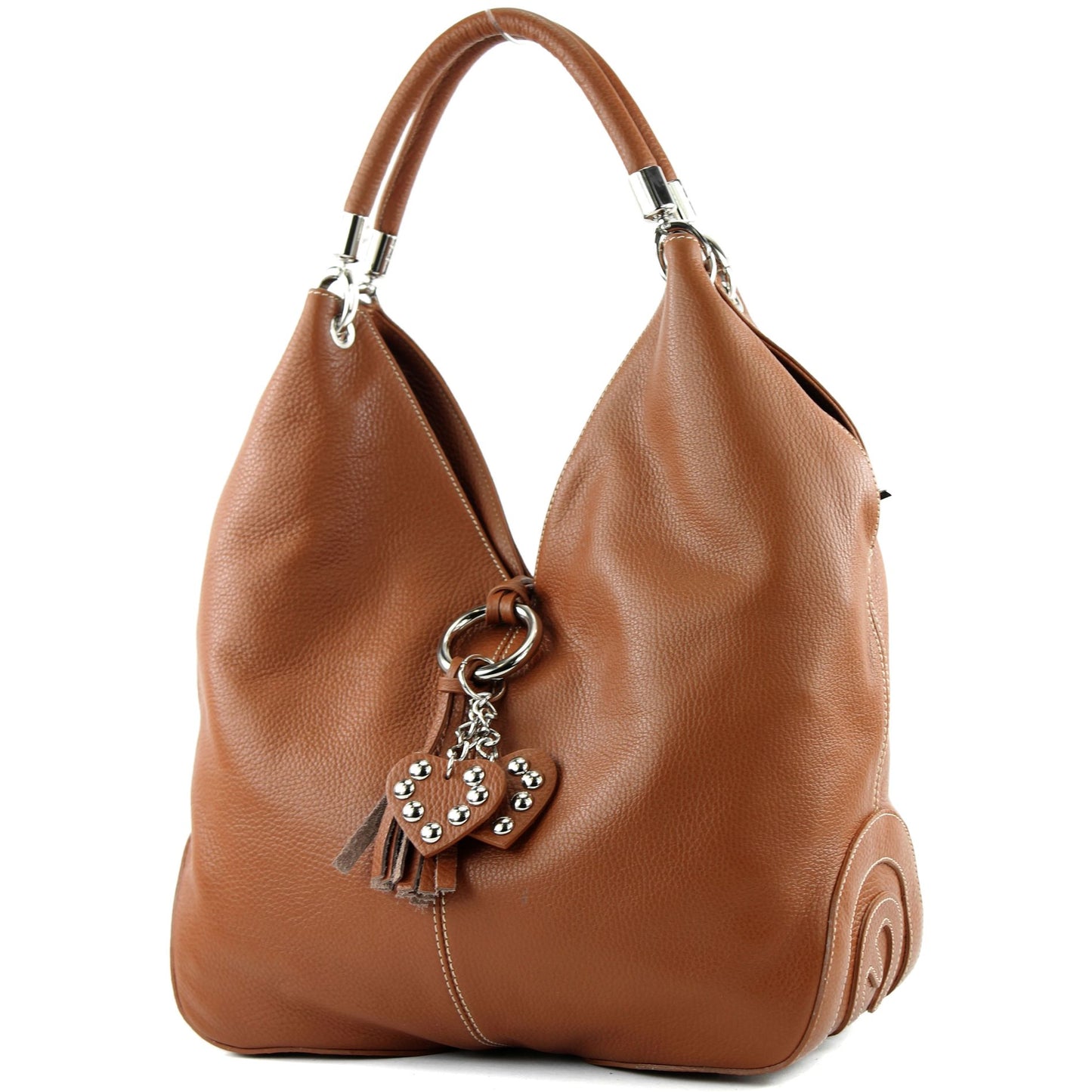 modamoda de 330 Damen Leder Nappaleder Wildleder Schultertasche Henkeltasche groß handmade in Italy