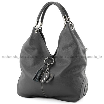 modamoda de 330 Damen Leder Nappaleder Wildleder Schultertasche Henkeltasche groß handmade in Italy